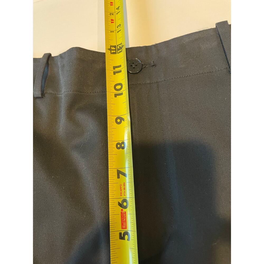 Lauren Ralph Lauren Sanderson Wide Leg Dress Pants Cropped Sz 16 Black Classic - Picture 8 of 10